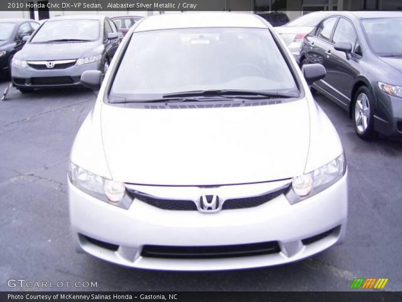 Alabaster Silver Metallic / Gray 2010 Honda Civic DX-VP Sedan