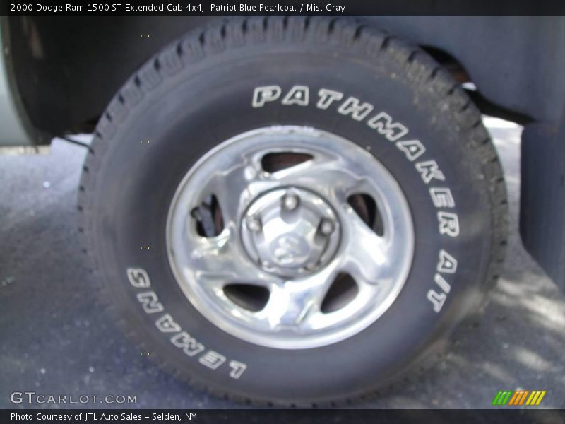 Patriot Blue Pearlcoat / Mist Gray 2000 Dodge Ram 1500 ST Extended Cab 4x4
