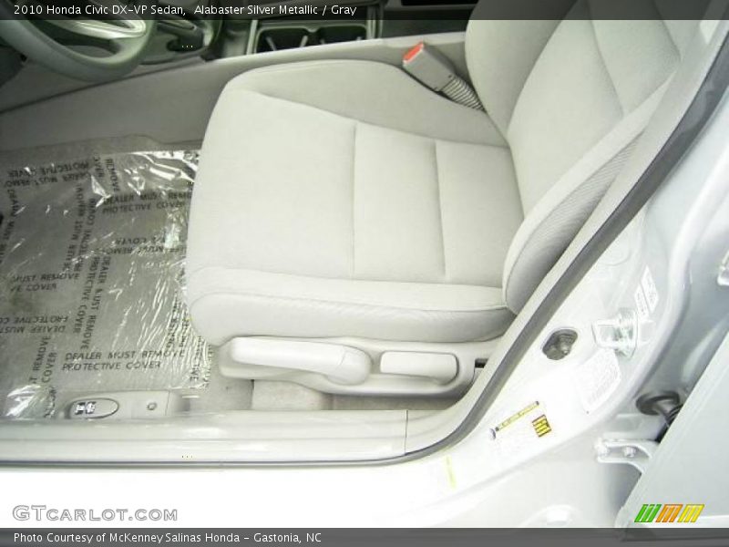 Alabaster Silver Metallic / Gray 2010 Honda Civic DX-VP Sedan