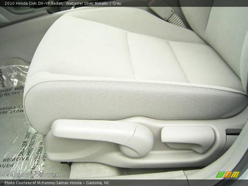 Alabaster Silver Metallic / Gray 2010 Honda Civic DX-VP Sedan