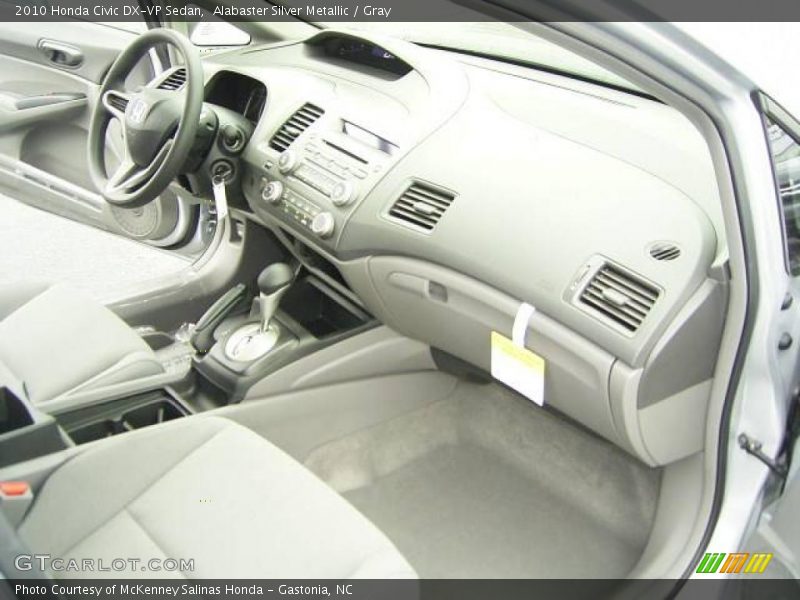 Alabaster Silver Metallic / Gray 2010 Honda Civic DX-VP Sedan