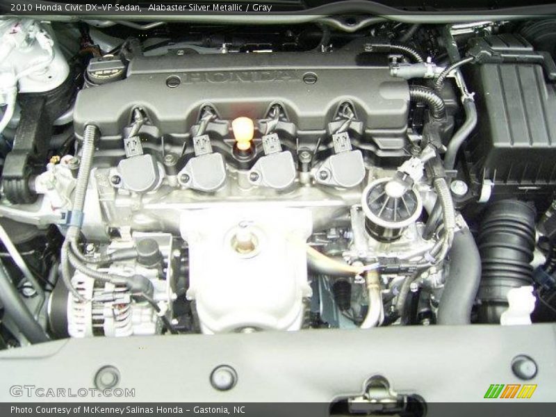 Alabaster Silver Metallic / Gray 2010 Honda Civic DX-VP Sedan