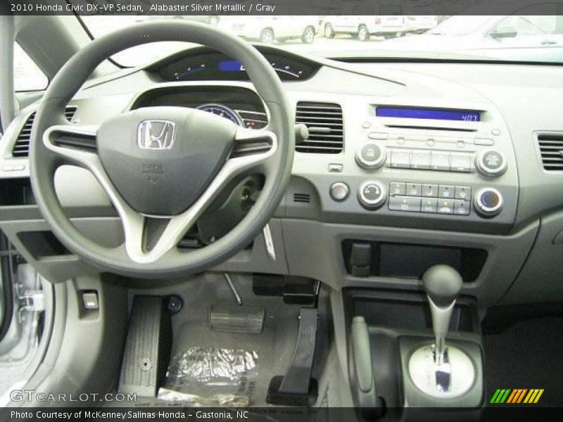 Alabaster Silver Metallic / Gray 2010 Honda Civic DX-VP Sedan