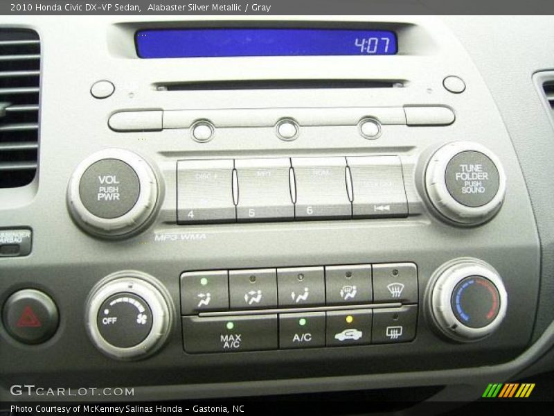 Alabaster Silver Metallic / Gray 2010 Honda Civic DX-VP Sedan