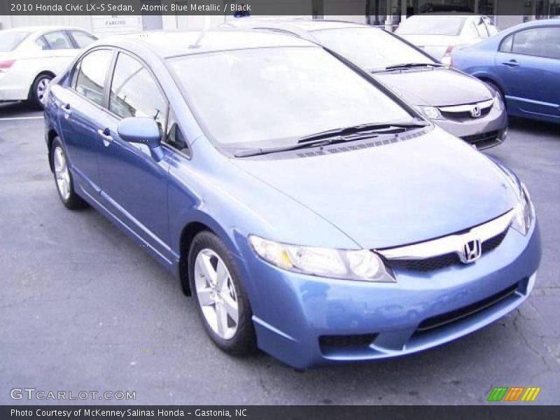 Atomic Blue Metallic / Black 2010 Honda Civic LX-S Sedan