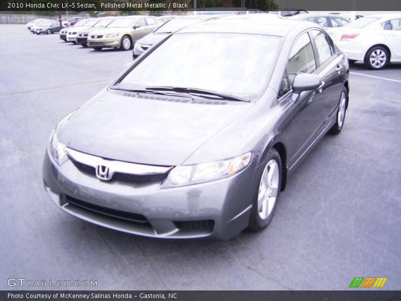Polished Metal Metallic / Black 2010 Honda Civic LX-S Sedan