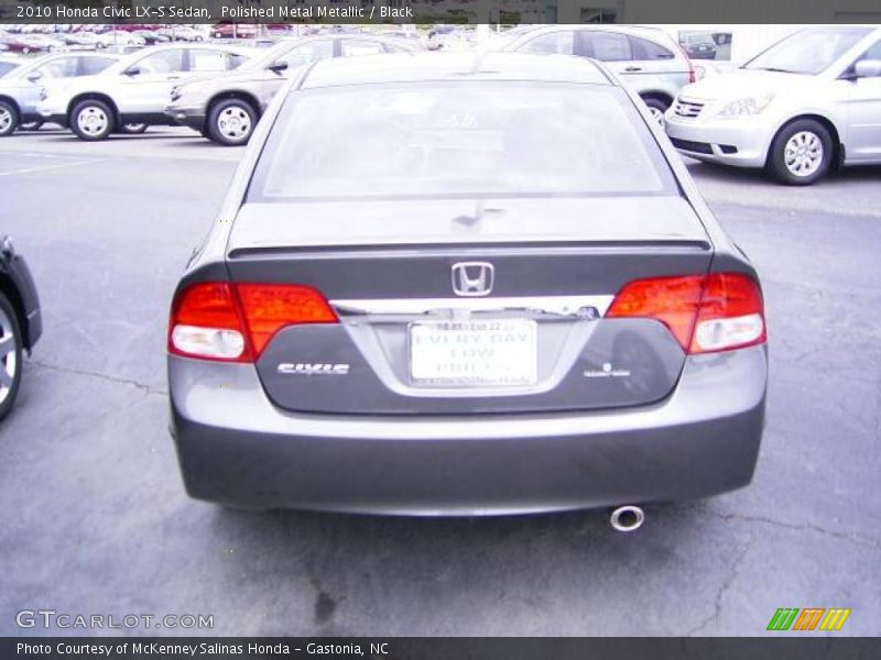 Polished Metal Metallic / Black 2010 Honda Civic LX-S Sedan