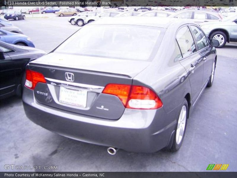 Polished Metal Metallic / Black 2010 Honda Civic LX-S Sedan