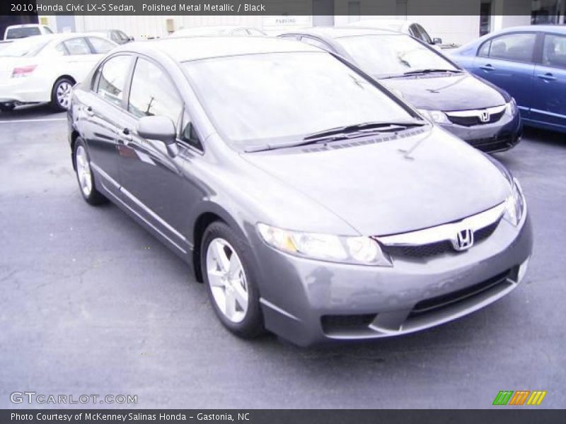 Polished Metal Metallic / Black 2010 Honda Civic LX-S Sedan