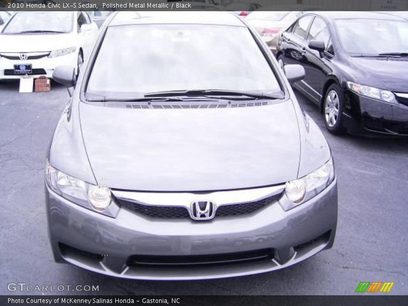 Polished Metal Metallic / Black 2010 Honda Civic LX-S Sedan