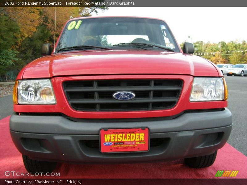 Toreador Red Metallic / Dark Graphite 2003 Ford Ranger XL SuperCab