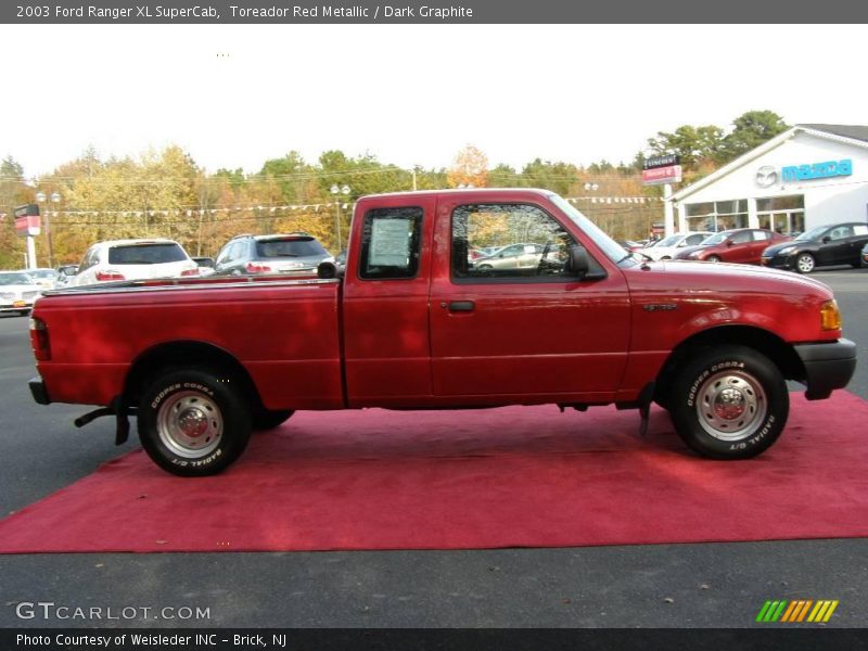 Toreador Red Metallic / Dark Graphite 2003 Ford Ranger XL SuperCab