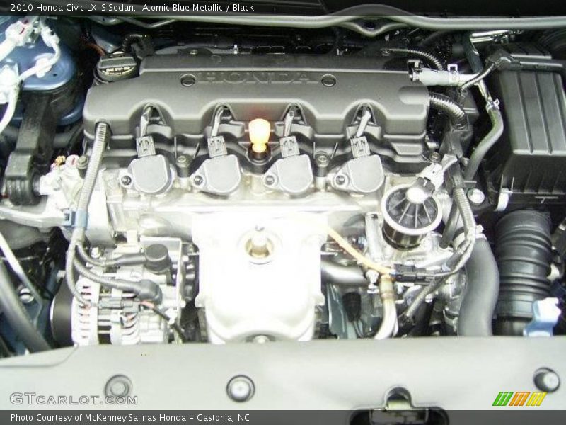 Atomic Blue Metallic / Black 2010 Honda Civic LX-S Sedan