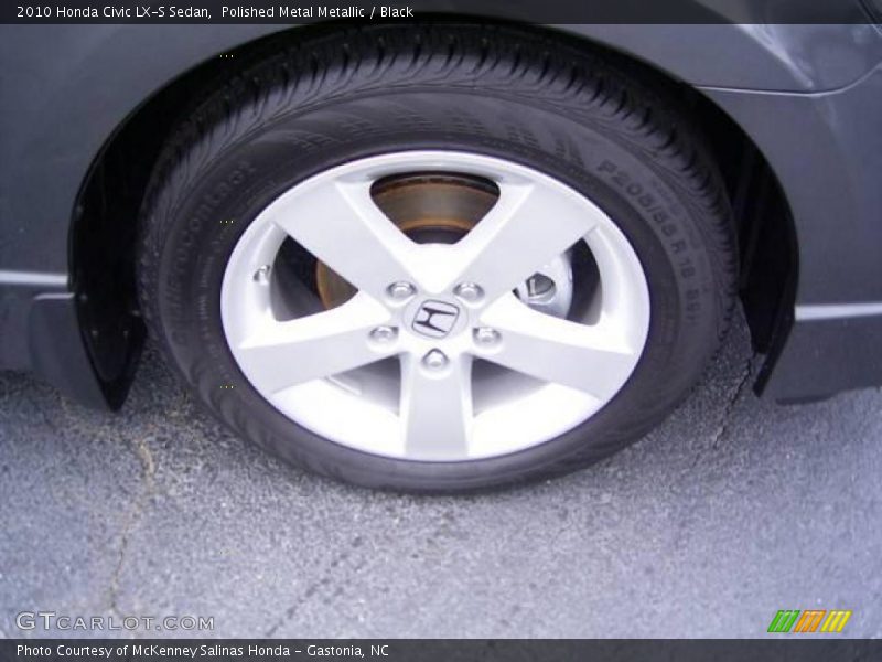 Polished Metal Metallic / Black 2010 Honda Civic LX-S Sedan