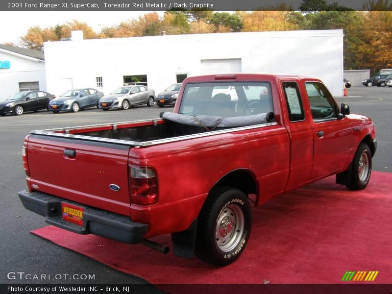 Toreador Red Metallic / Dark Graphite 2003 Ford Ranger XL SuperCab