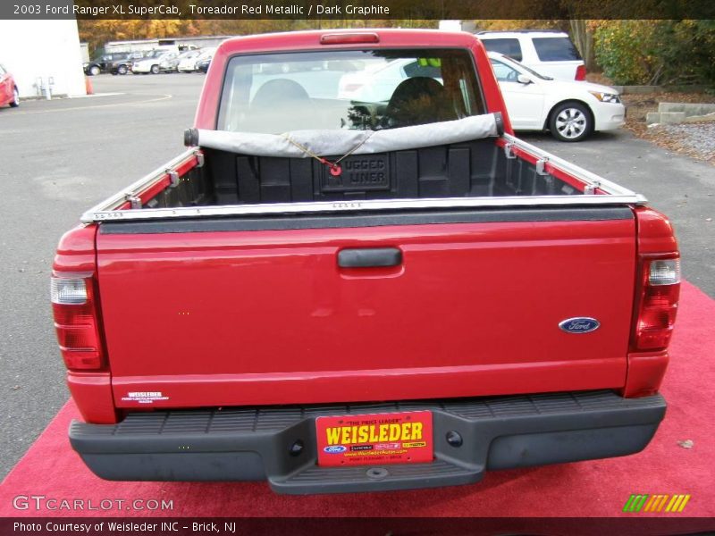 Toreador Red Metallic / Dark Graphite 2003 Ford Ranger XL SuperCab