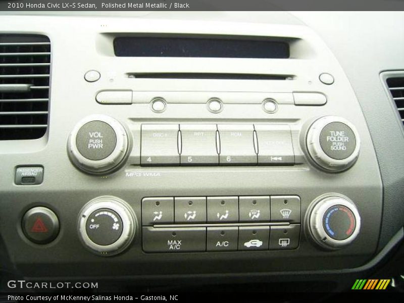 Polished Metal Metallic / Black 2010 Honda Civic LX-S Sedan