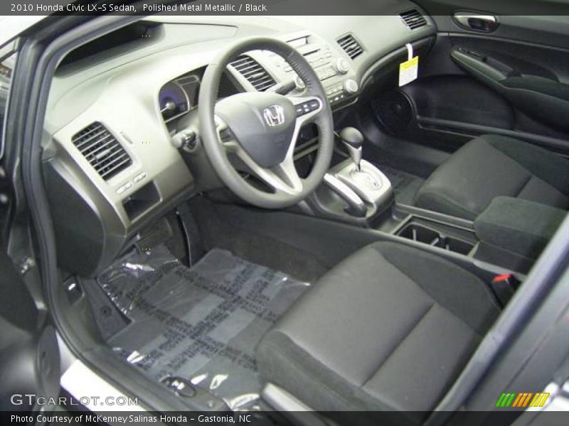 Polished Metal Metallic / Black 2010 Honda Civic LX-S Sedan