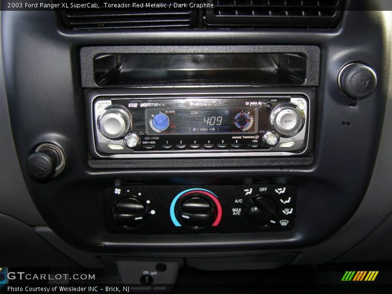 Toreador Red Metallic / Dark Graphite 2003 Ford Ranger XL SuperCab