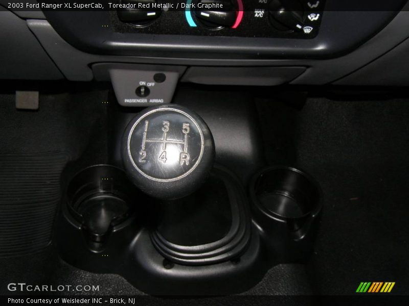 Toreador Red Metallic / Dark Graphite 2003 Ford Ranger XL SuperCab