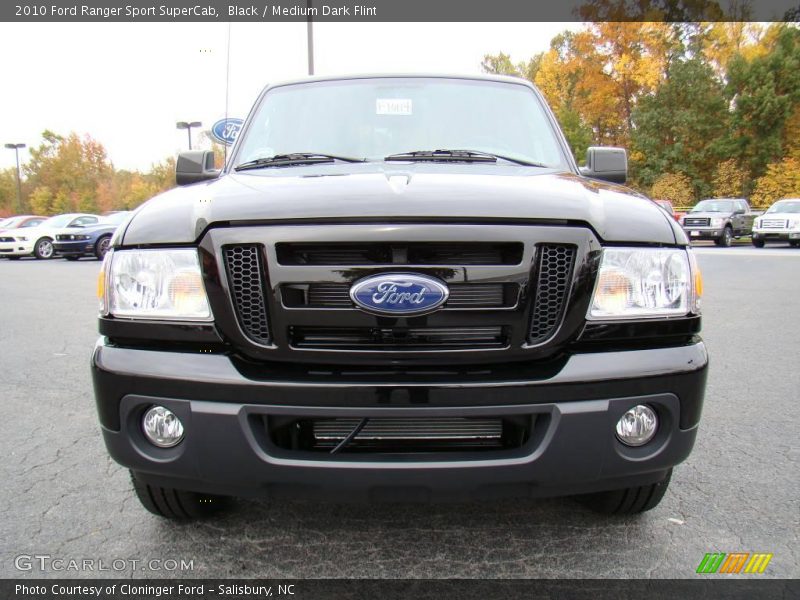 Black / Medium Dark Flint 2010 Ford Ranger Sport SuperCab