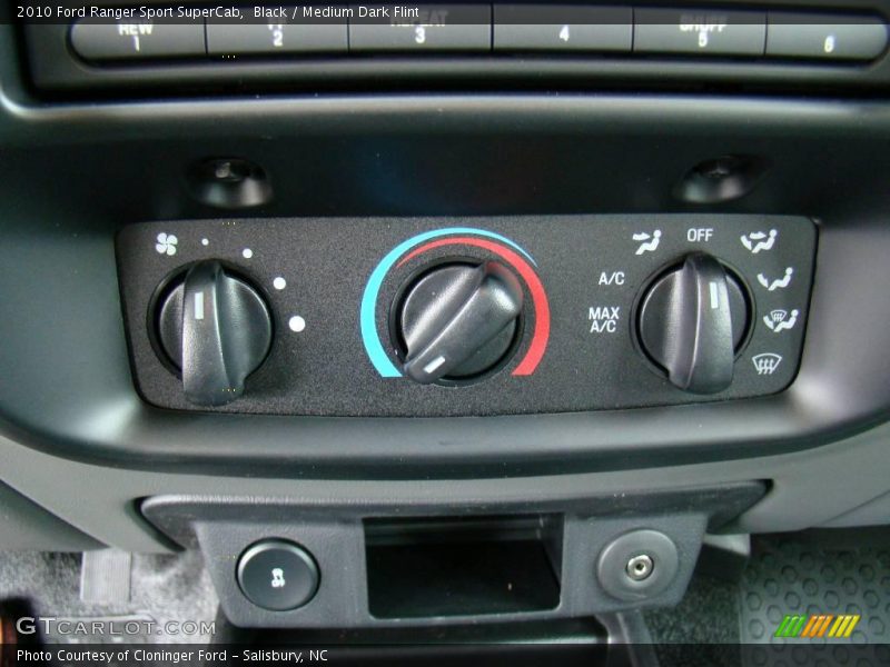 Black / Medium Dark Flint 2010 Ford Ranger Sport SuperCab