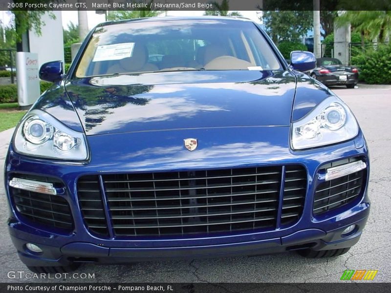 Marine Blue Metallic / Havanna/Sand Beige 2008 Porsche Cayenne GTS