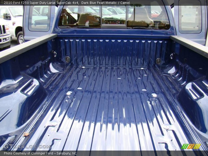 Dark Blue Pearl Metallic / Camel 2010 Ford F250 Super Duty Lariat SuperCab 4x4