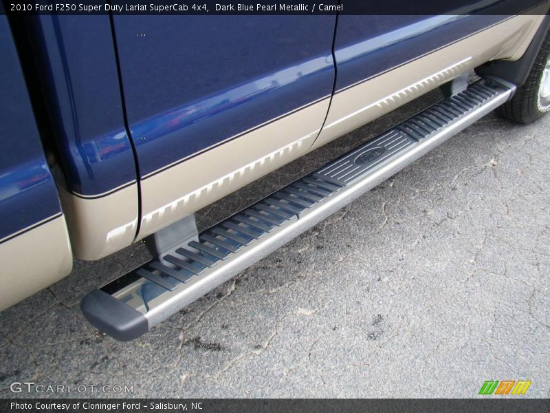 Dark Blue Pearl Metallic / Camel 2010 Ford F250 Super Duty Lariat SuperCab 4x4