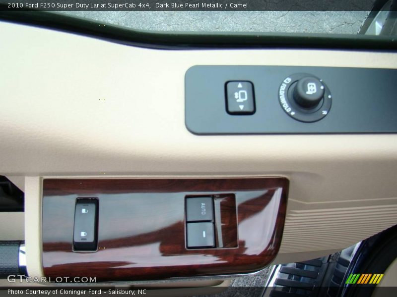 Dark Blue Pearl Metallic / Camel 2010 Ford F250 Super Duty Lariat SuperCab 4x4