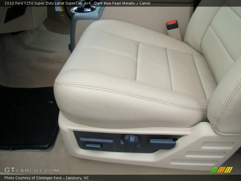 Dark Blue Pearl Metallic / Camel 2010 Ford F250 Super Duty Lariat SuperCab 4x4