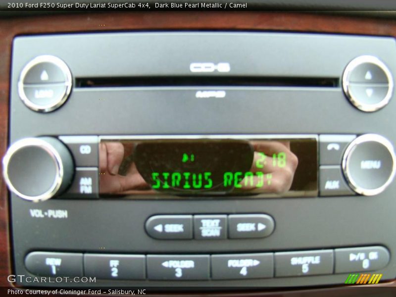 Dark Blue Pearl Metallic / Camel 2010 Ford F250 Super Duty Lariat SuperCab 4x4