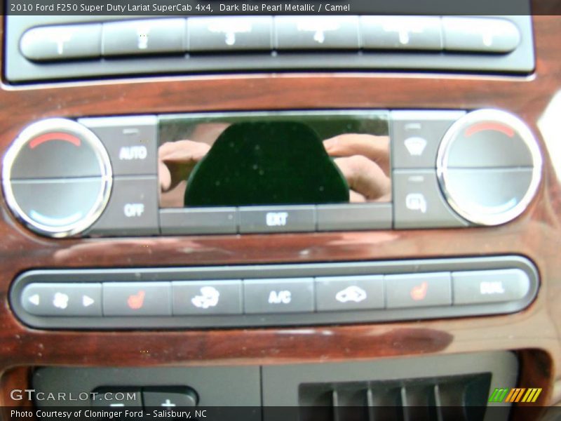 Dark Blue Pearl Metallic / Camel 2010 Ford F250 Super Duty Lariat SuperCab 4x4