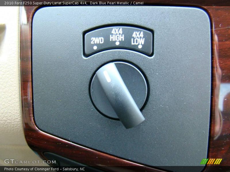 Dark Blue Pearl Metallic / Camel 2010 Ford F250 Super Duty Lariat SuperCab 4x4