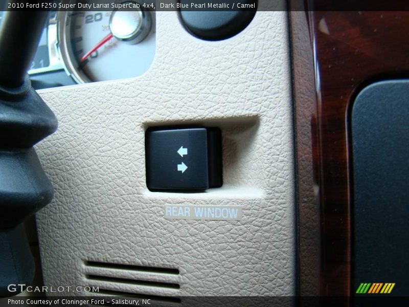 Dark Blue Pearl Metallic / Camel 2010 Ford F250 Super Duty Lariat SuperCab 4x4