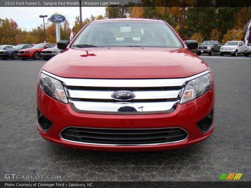 Sangria Red Metallic / Medium Light Stone 2010 Ford Fusion S