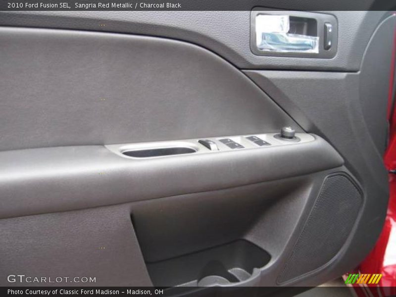 Sangria Red Metallic / Charcoal Black 2010 Ford Fusion SEL