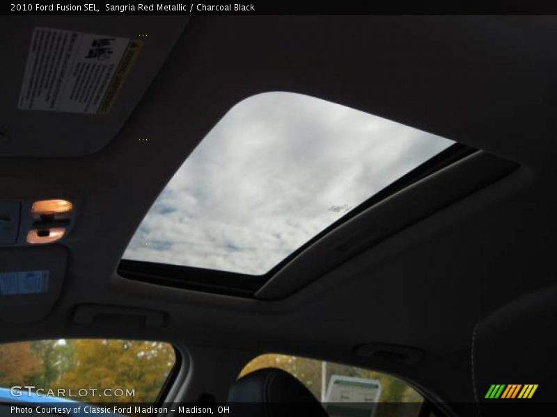 Sangria Red Metallic / Charcoal Black 2010 Ford Fusion SEL