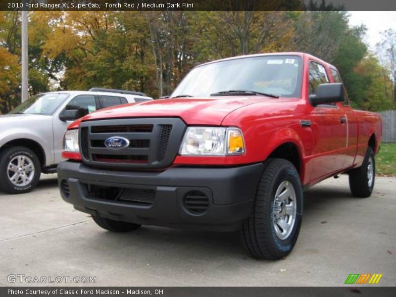 Torch Red / Medium Dark Flint 2010 Ford Ranger XL SuperCab