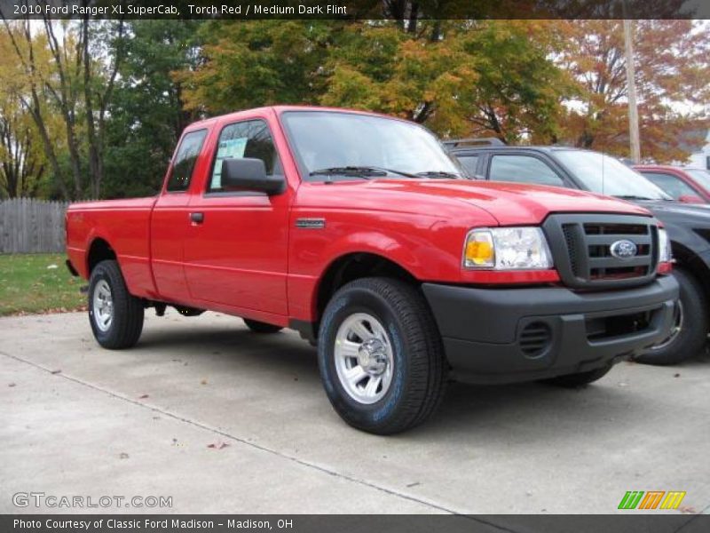 Torch Red / Medium Dark Flint 2010 Ford Ranger XL SuperCab