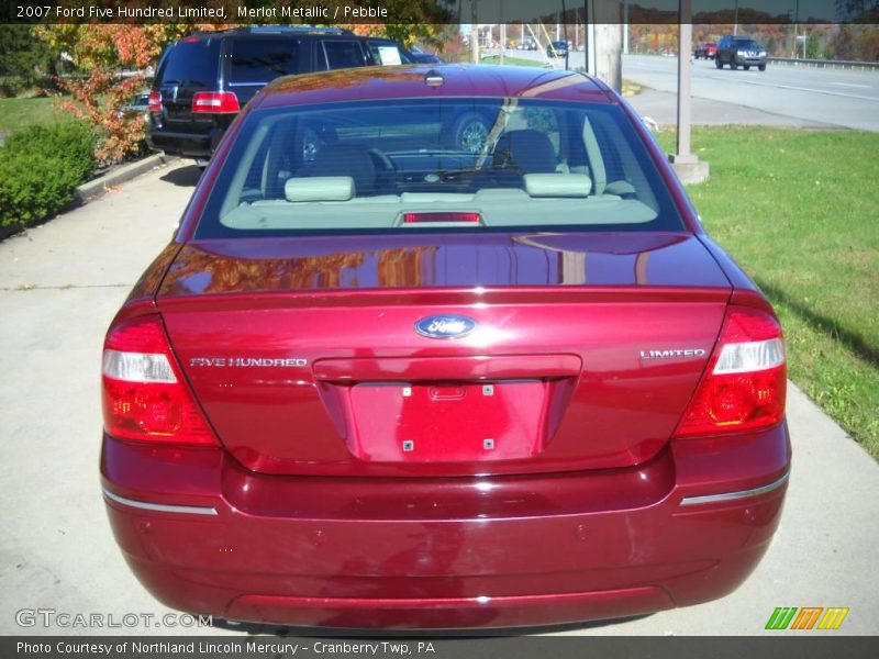 Merlot Metallic / Pebble 2007 Ford Five Hundred Limited