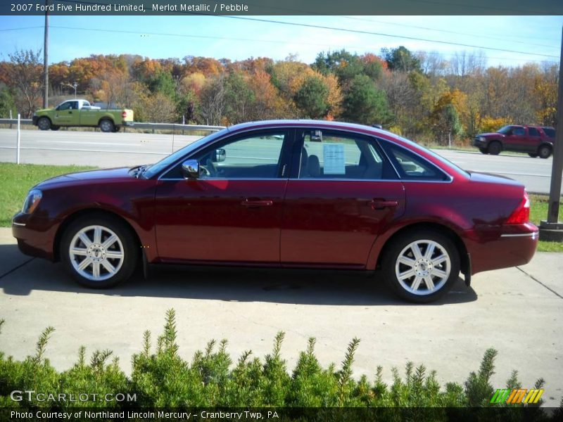 Merlot Metallic / Pebble 2007 Ford Five Hundred Limited