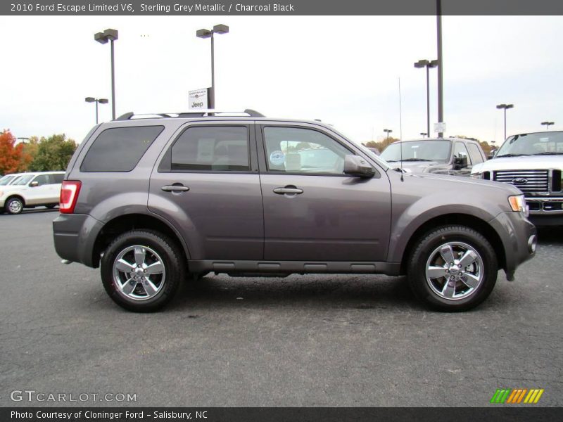 Sterling Grey Metallic / Charcoal Black 2010 Ford Escape Limited V6