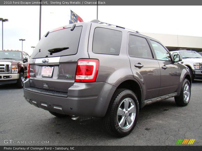 Sterling Grey Metallic / Charcoal Black 2010 Ford Escape Limited V6