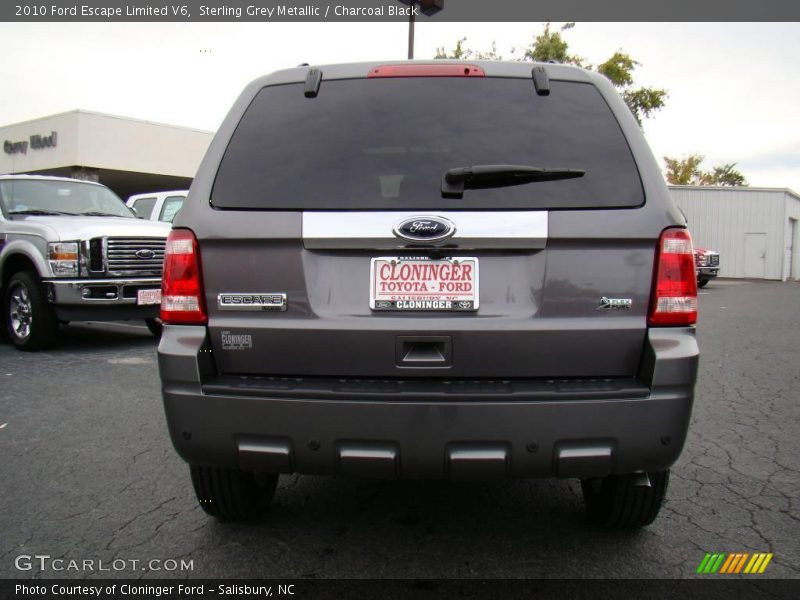 Sterling Grey Metallic / Charcoal Black 2010 Ford Escape Limited V6