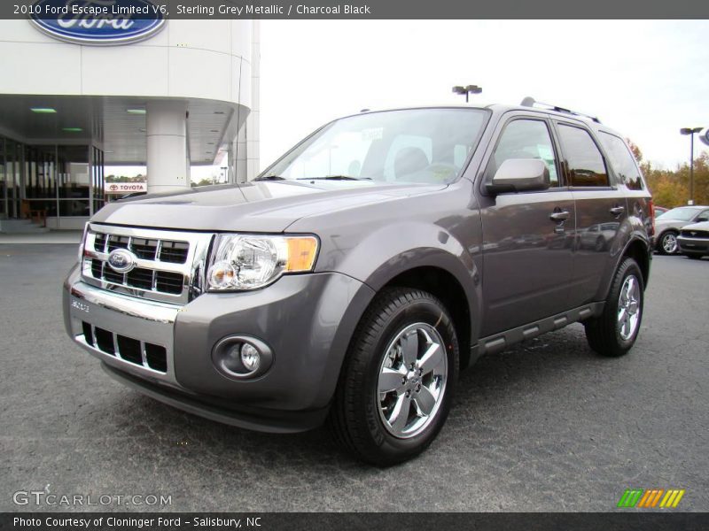 Sterling Grey Metallic / Charcoal Black 2010 Ford Escape Limited V6