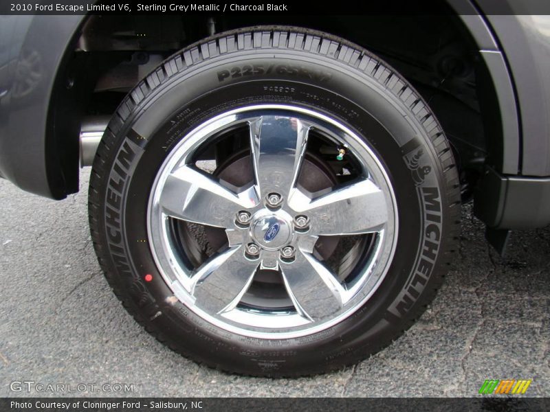 Sterling Grey Metallic / Charcoal Black 2010 Ford Escape Limited V6