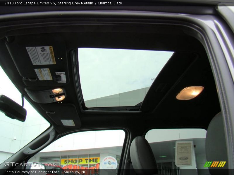 Sterling Grey Metallic / Charcoal Black 2010 Ford Escape Limited V6
