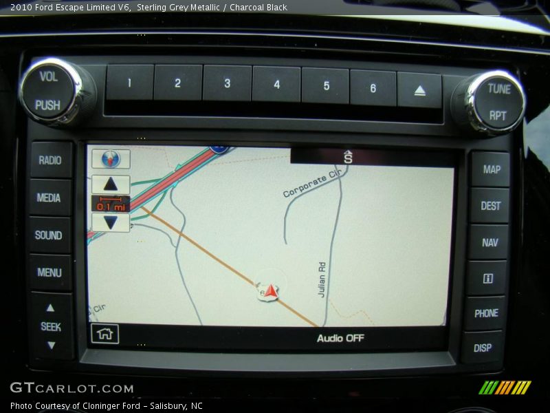 Sterling Grey Metallic / Charcoal Black 2010 Ford Escape Limited V6