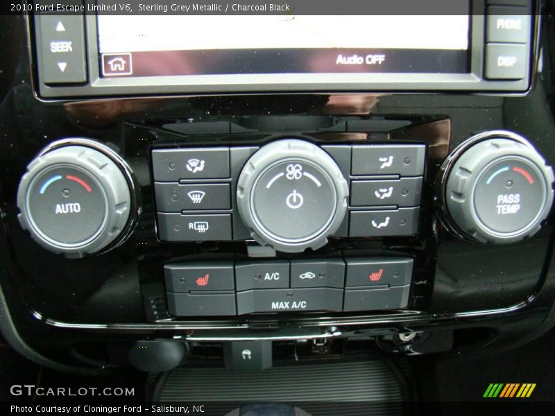 Sterling Grey Metallic / Charcoal Black 2010 Ford Escape Limited V6